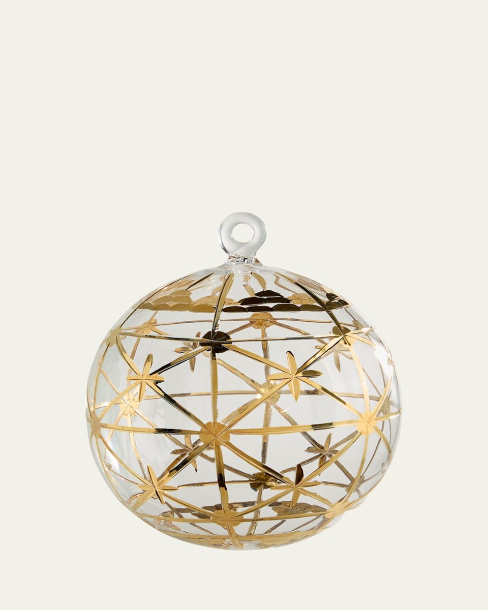 Gold Deco Christmas Ornament